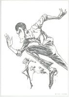 3107] 荒木飛呂彦 カラー複製イラスト「ジョジョの奇妙な冒険 承太郎