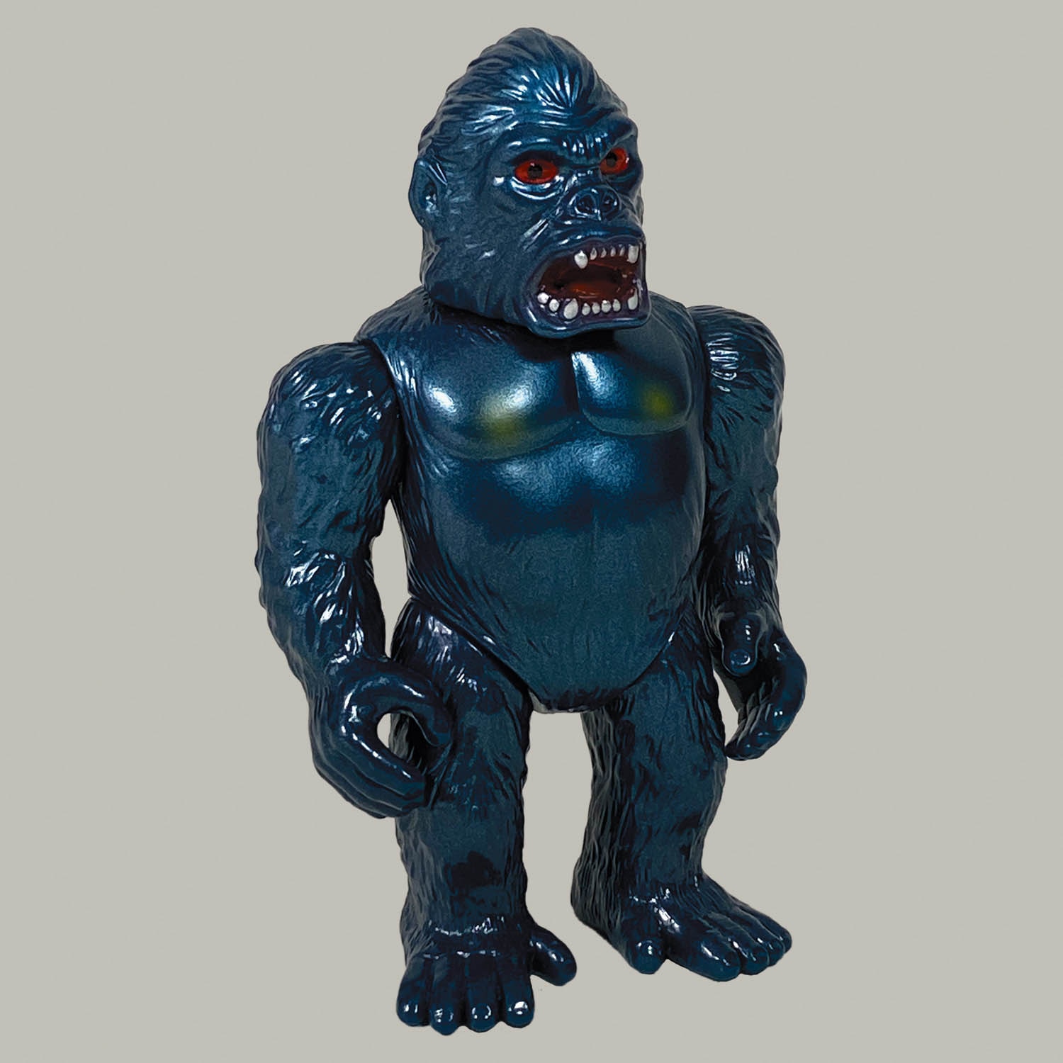 5123] HxS 小さいゴリラ獣 紺色成型