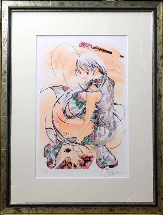 クラブ・スーサイド 直筆イラスト色紙 直筆サイン色紙 直筆色紙 celtia