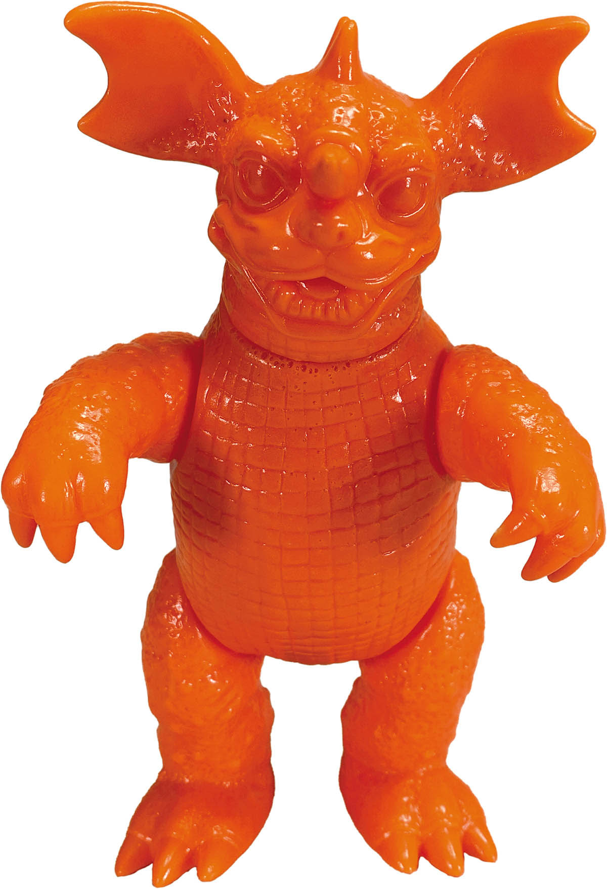 マルサン復刻 ミドルサイズソフビ バラゴン オレンジ成型 未塗装