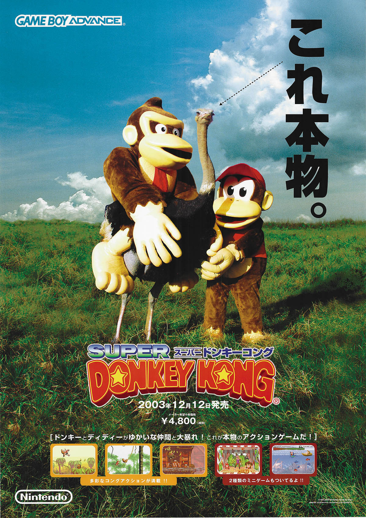 6013] (GBA)スーパードンキーコング ポスター