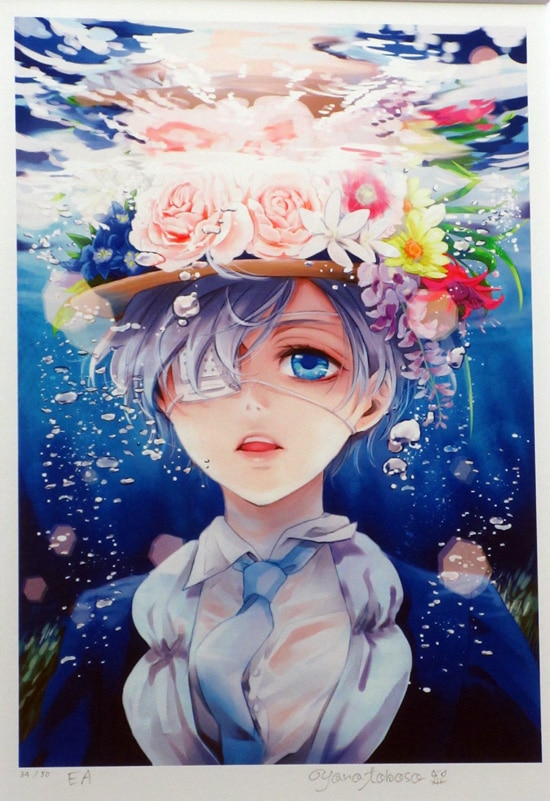 黒執事 展 枢やな 直筆サイン入りプレミアム複製原画 B 黒執事 展 枢や