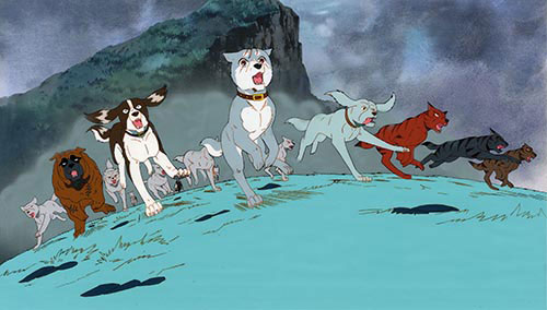 アニメ セル画 銀牙 3枚セット 当時物 銀牙～流れ星 銀～セル