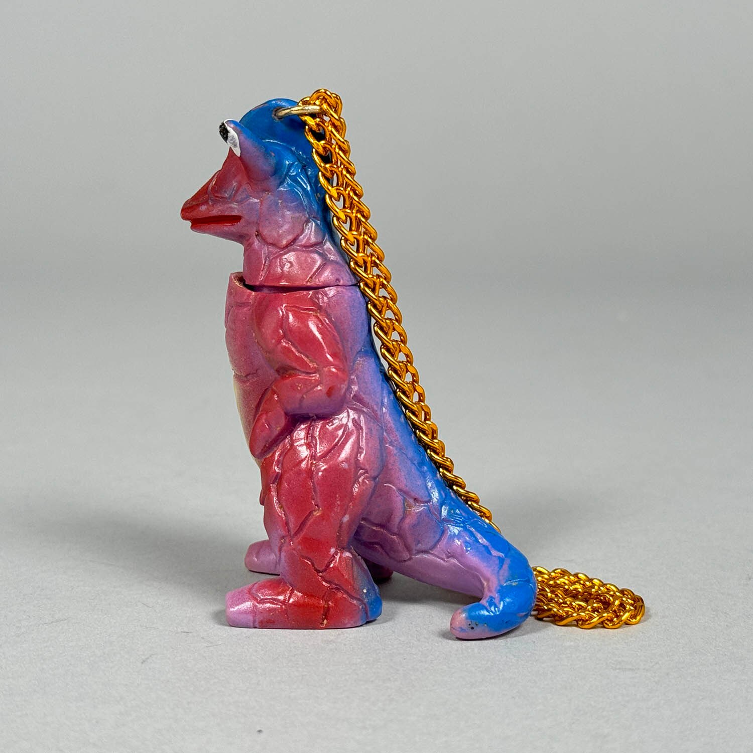 2321] エレキングタイプ怪獣 ミニソフビペンダント 紫成型