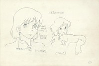 3546］ 天空の城ラピュタ ラフ原画 / 直筆:宮崎駿