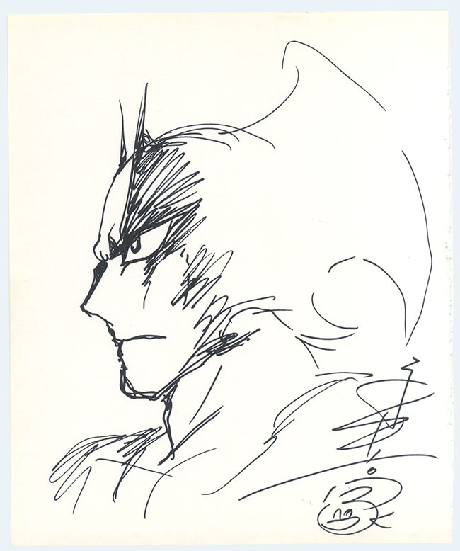 永井豪直筆イラスト「デビルマン」