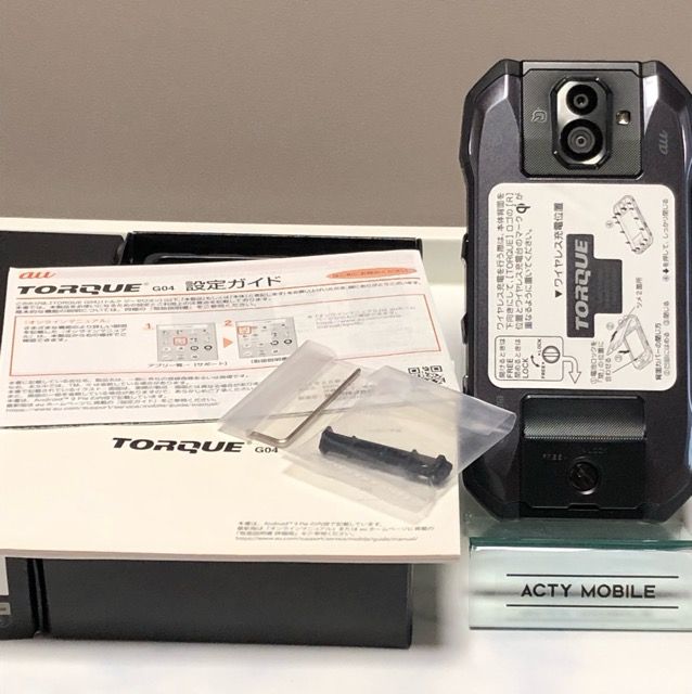 ムスビー｜新品同様☆ SIMフリー TORQUE G04 au KYV46 ブラック 64GB