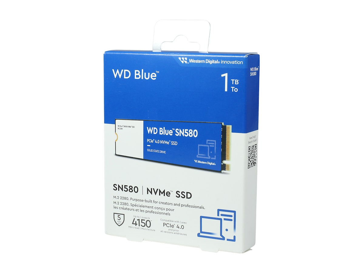 Sandisk WD Blue SN580 NVMe SSD WDS100T3B0Eを検証レビュー！M.2 SSD