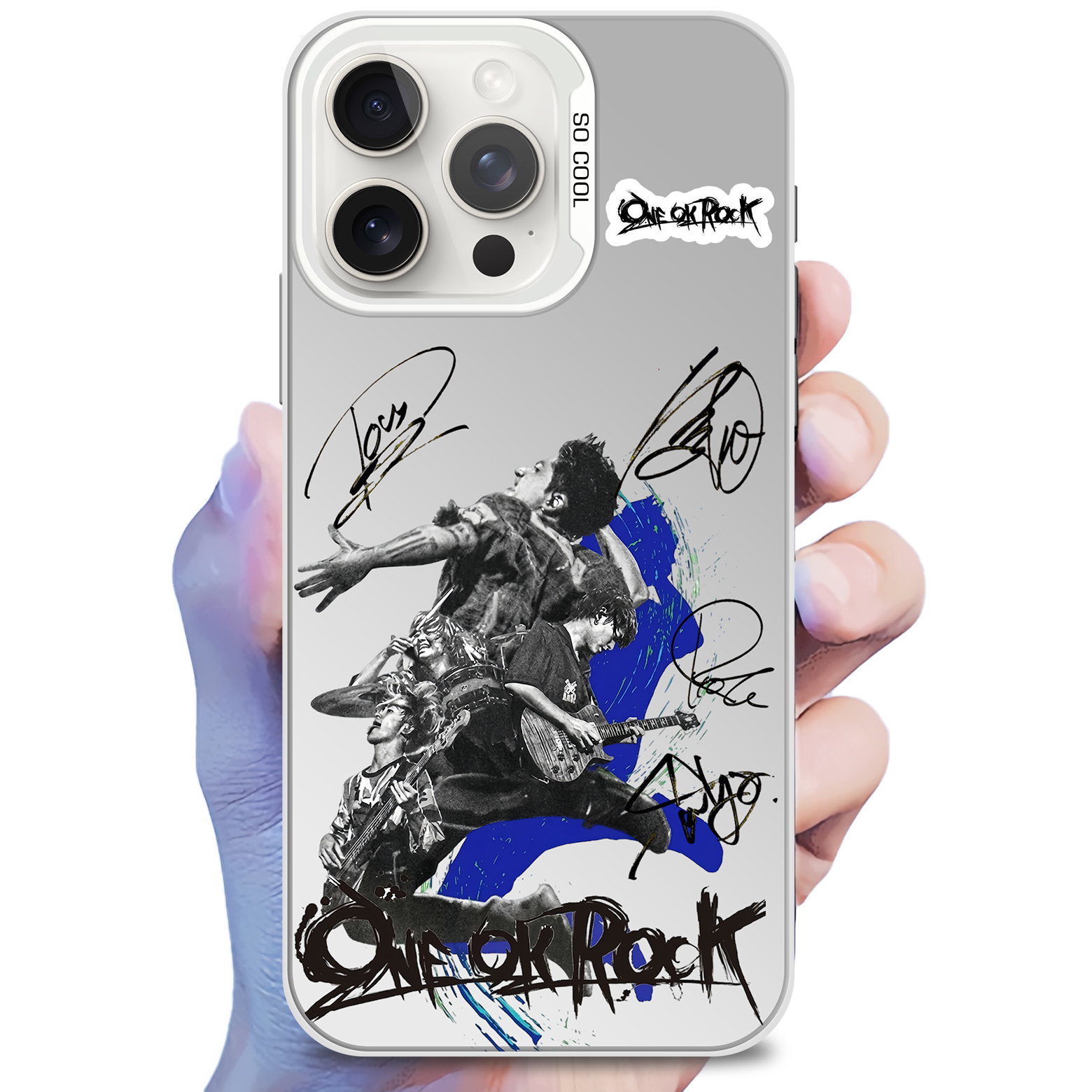 ONE OK ROCKグッズ | ミラースマホケース-銀【ONE OK ROCK】-YITOTO