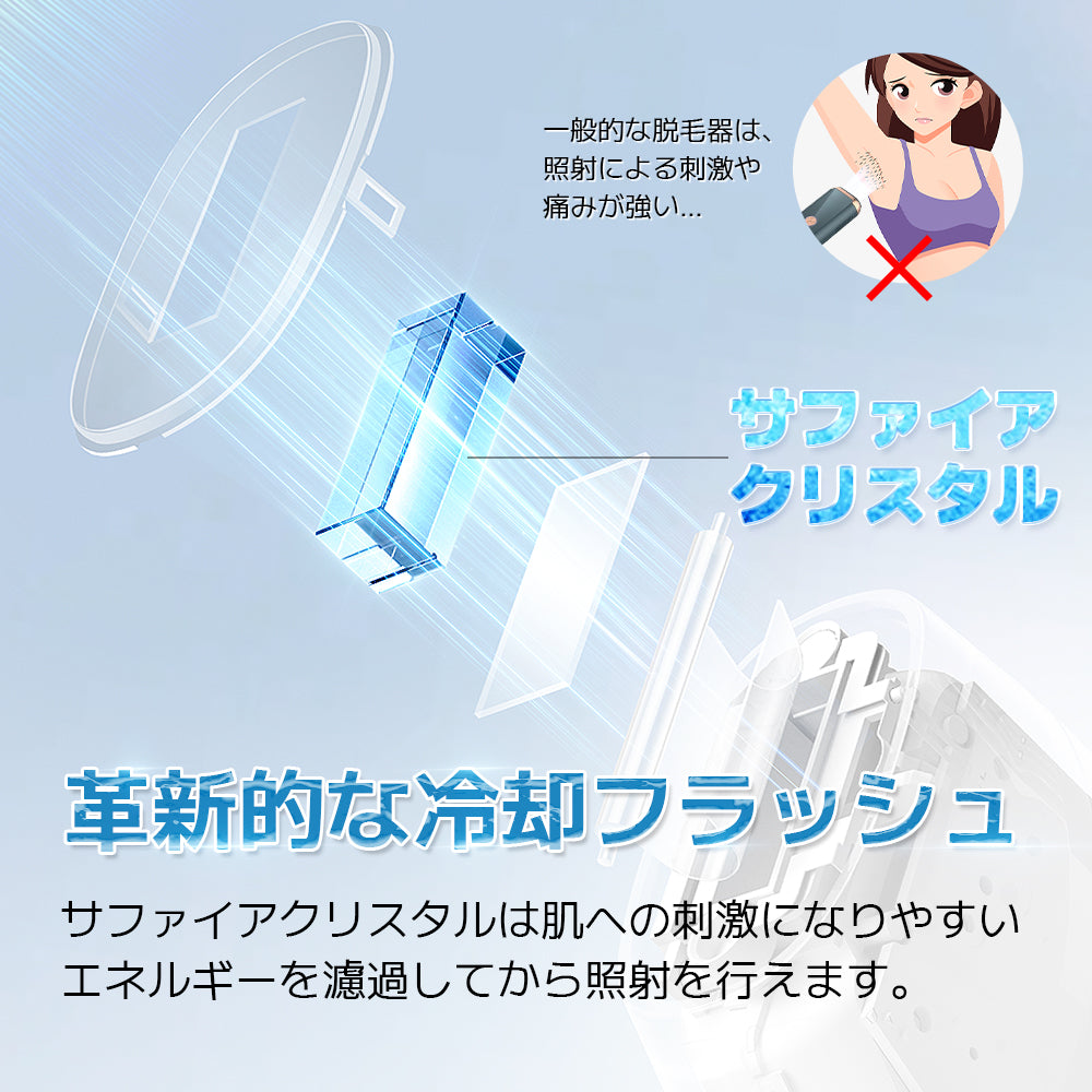 照射時の痛み軽減＆1台3役】初心者にぴったり！美顔器としても使えて
