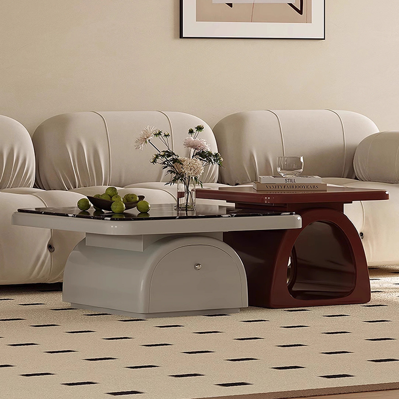 イタリアンモダン大理石テーブルセット | 高級感と耐久性を備えた