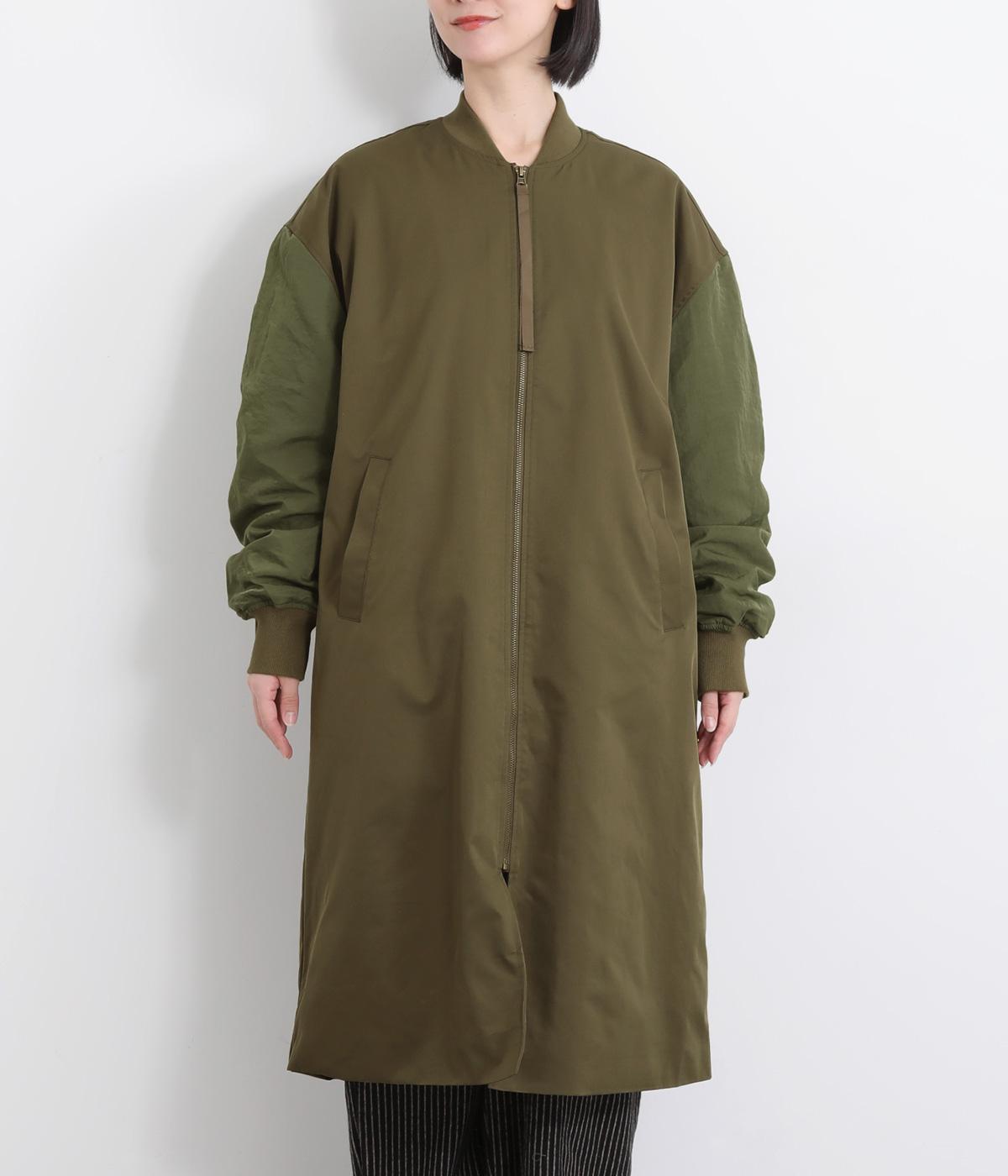 ツイルナイロン MA-1ロングブルゾンコート｜le colis（ルコリ）の商品詳細