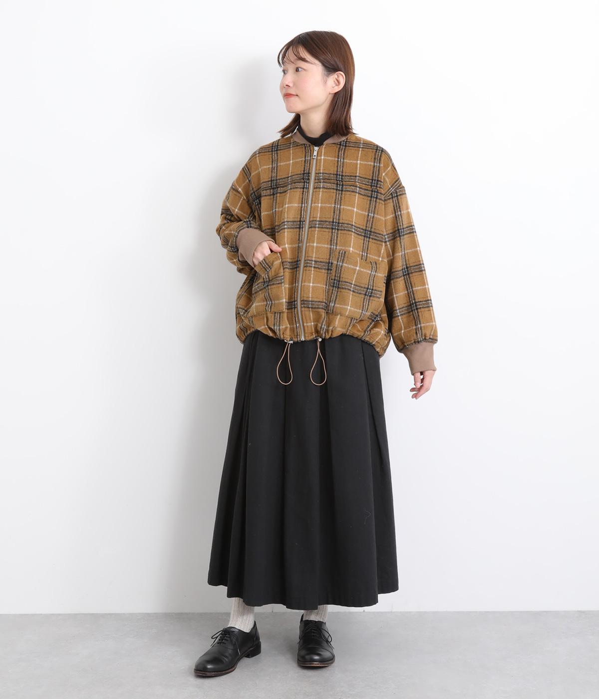 微起毛チェックジップブルゾン｜le colis（ルコリ）の商品詳細