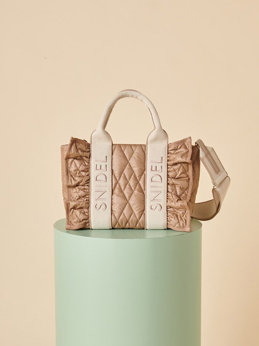 フリルキルティングロゴバッグ(ハンドバッグ)｜バッグ｜SNIDEL