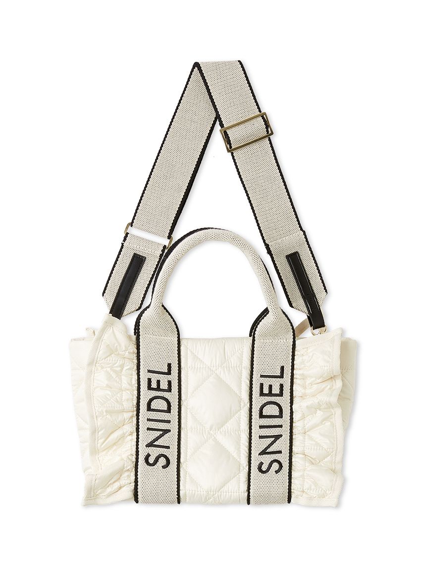 フリルキルティングロゴバッグ(ハンドバッグ)｜バッグ｜SNIDEL