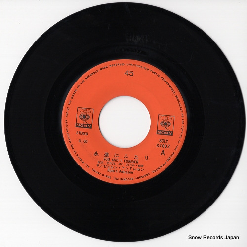 ビョルン・アンドレセン 永遠にふたり SOLY87002 | レコード買取