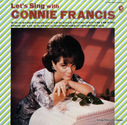 コニー・フランシス コニーと歌おう／日本語盤ヒット曲アルバム MM2060