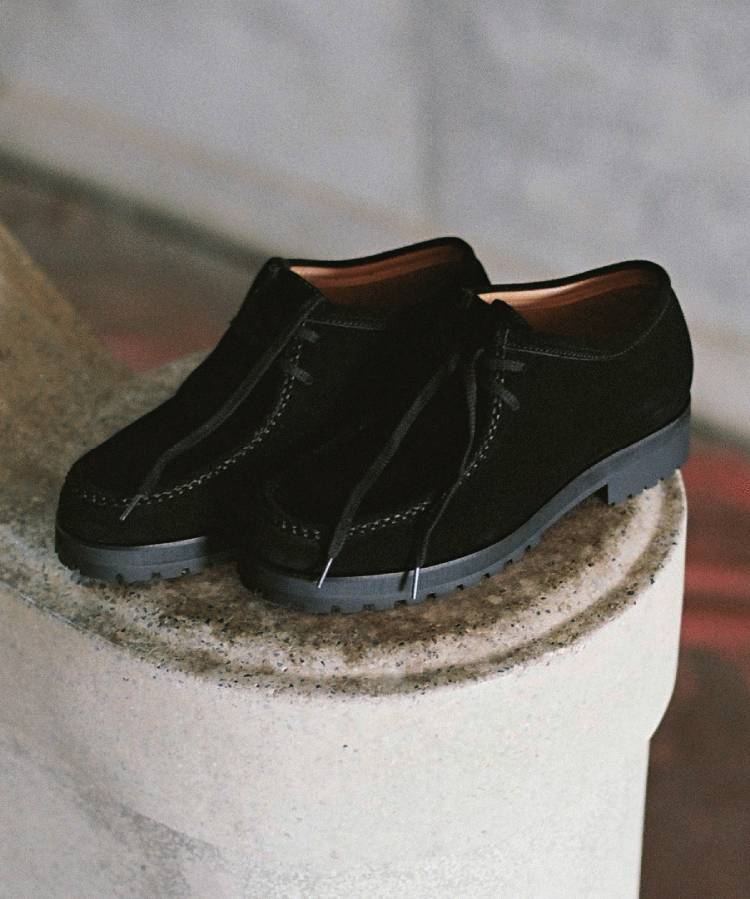 shiun(シウン) ONLINE STORE / BLACK SUEDE MOCCASIN