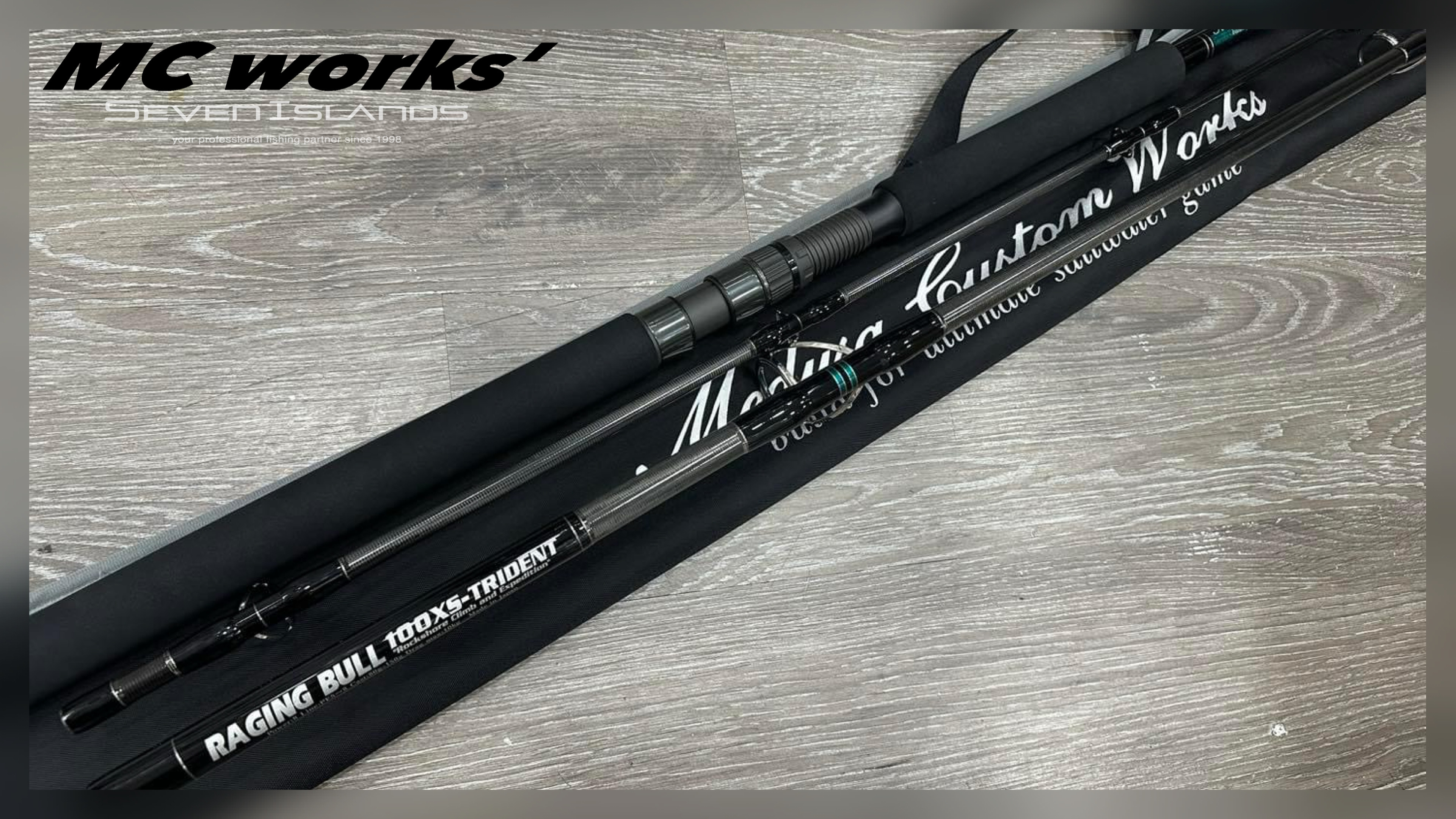 MC WORKS' Raging Bull RB100XS-Trident Shore Casting Rod