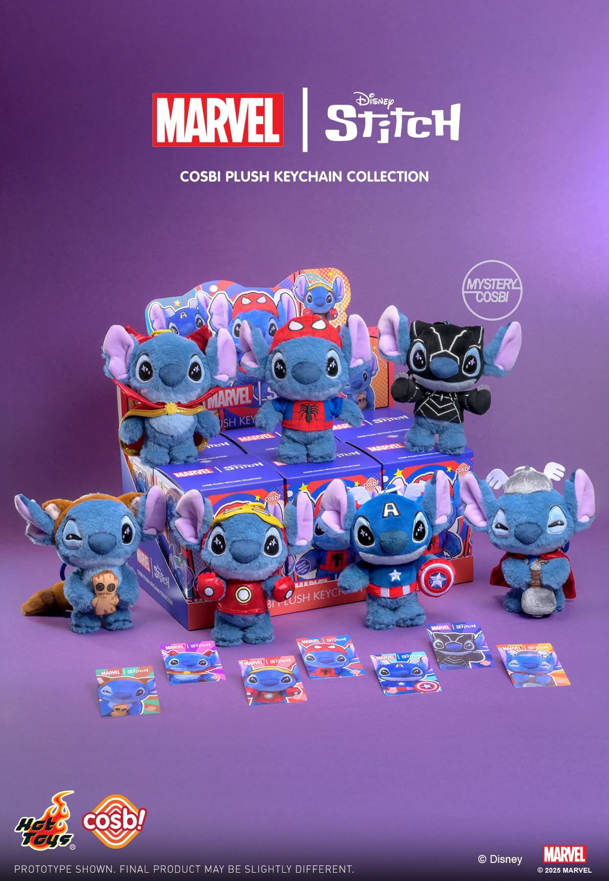 Hot Toys Marvel Stitch Cosbi Plush Keychain
