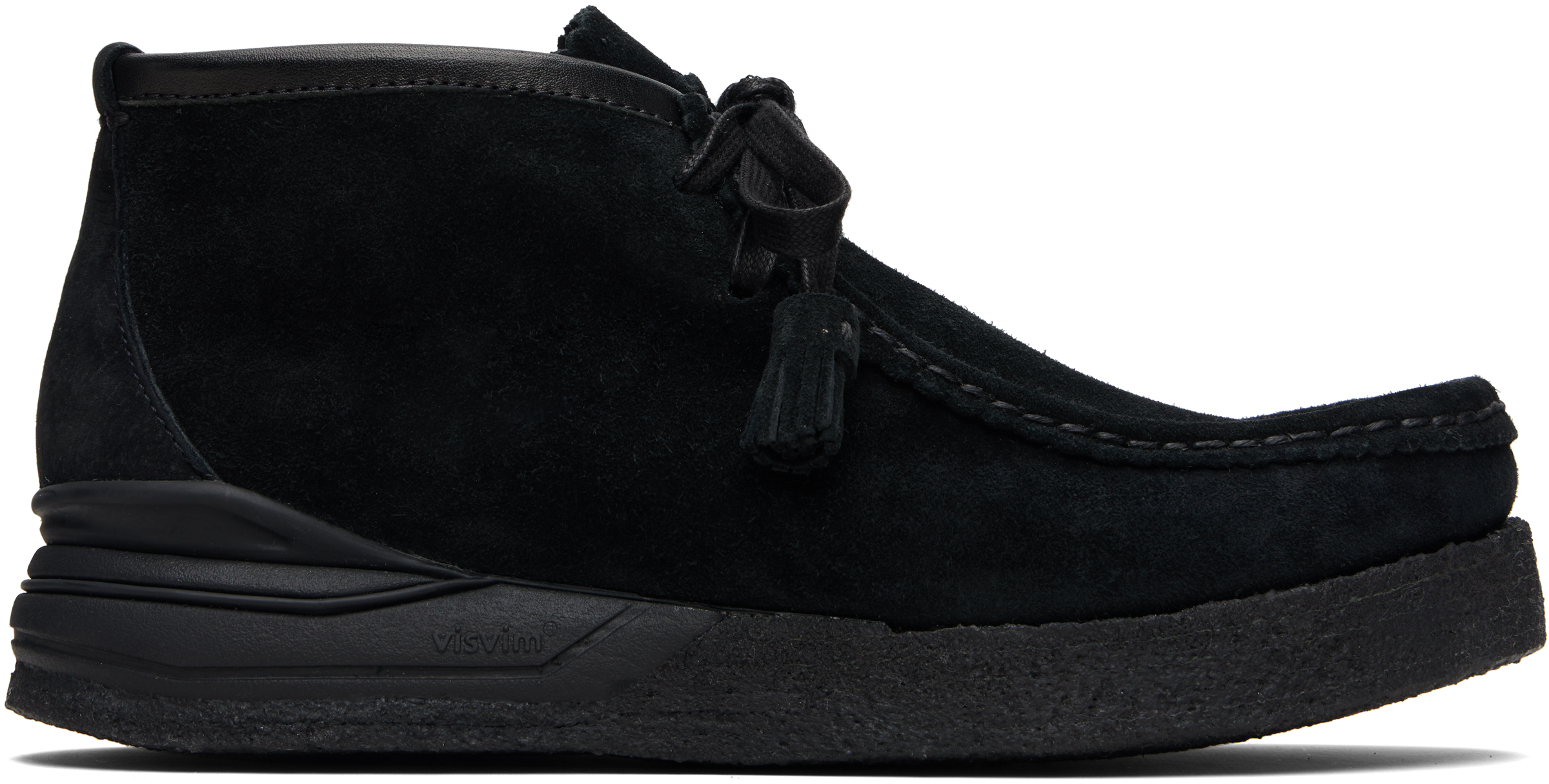 visvim: Black Beuys Trekker-Folk Boots | SSENSE