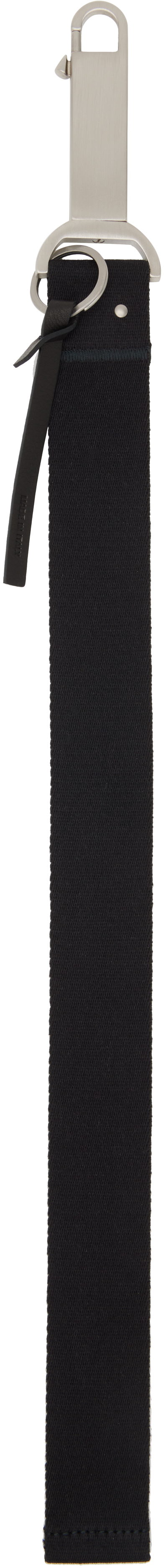 Black Concordians Large Neck Hook Keychain by Rick Owens on Sale