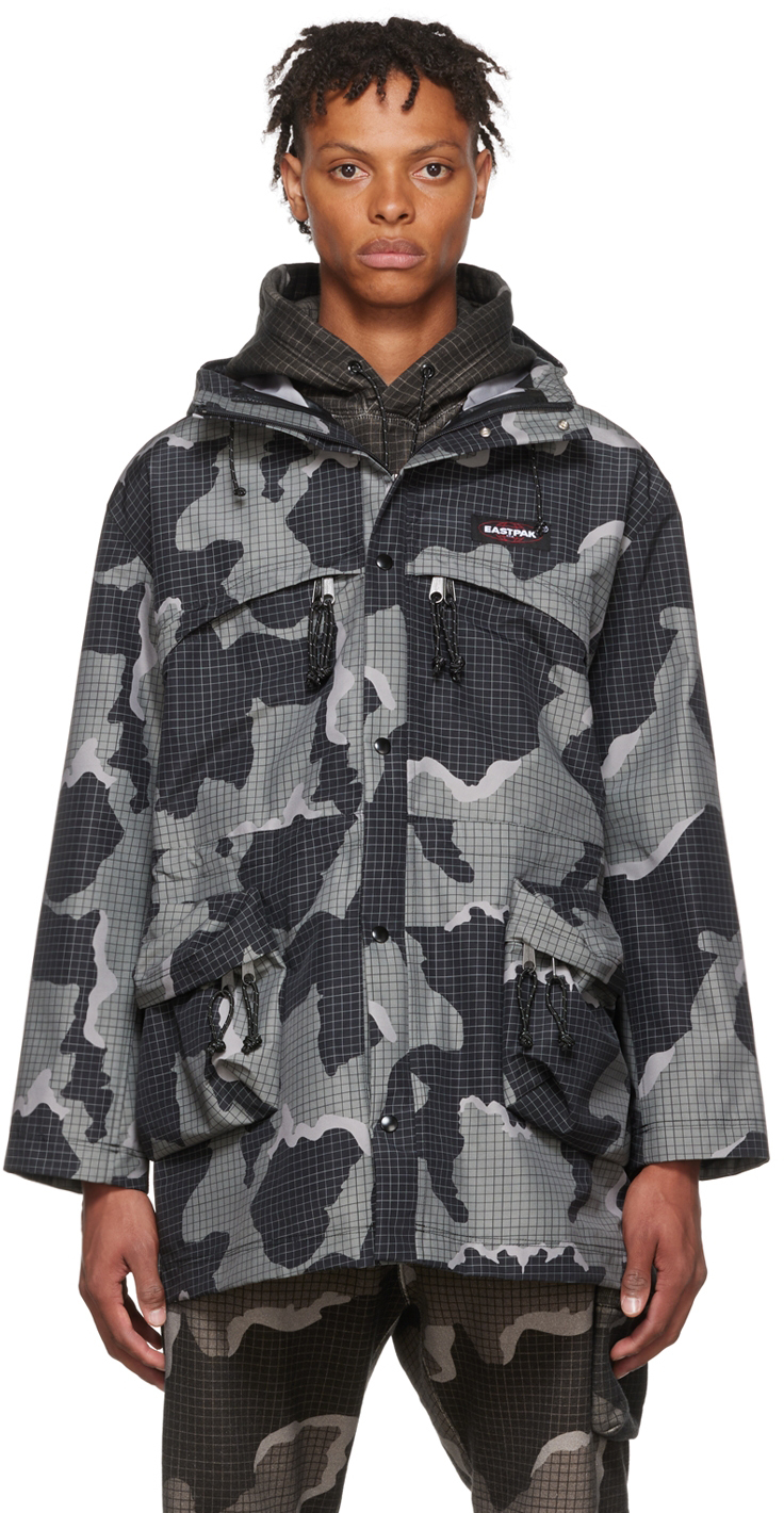 Gray Eastpak Edition Nylon Coat by UNDERCOVER on Sale