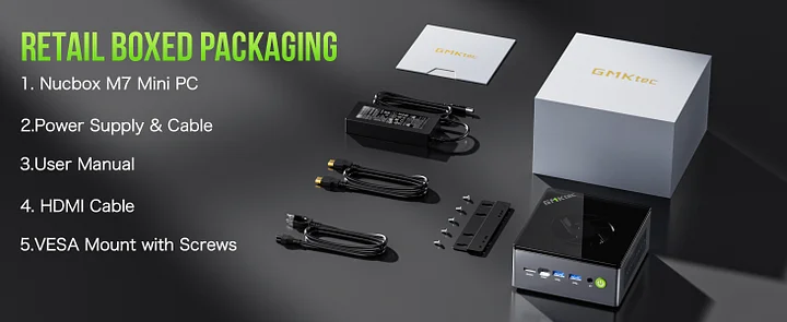 GMKtec GMKtec NucBox M7 Mini PC AMD Ryzen™ 7 PRO 6850H 299.99