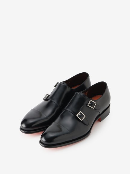 IRA】ダブルモンク ストレートチップシューズ（シューズ）｜SANTONI