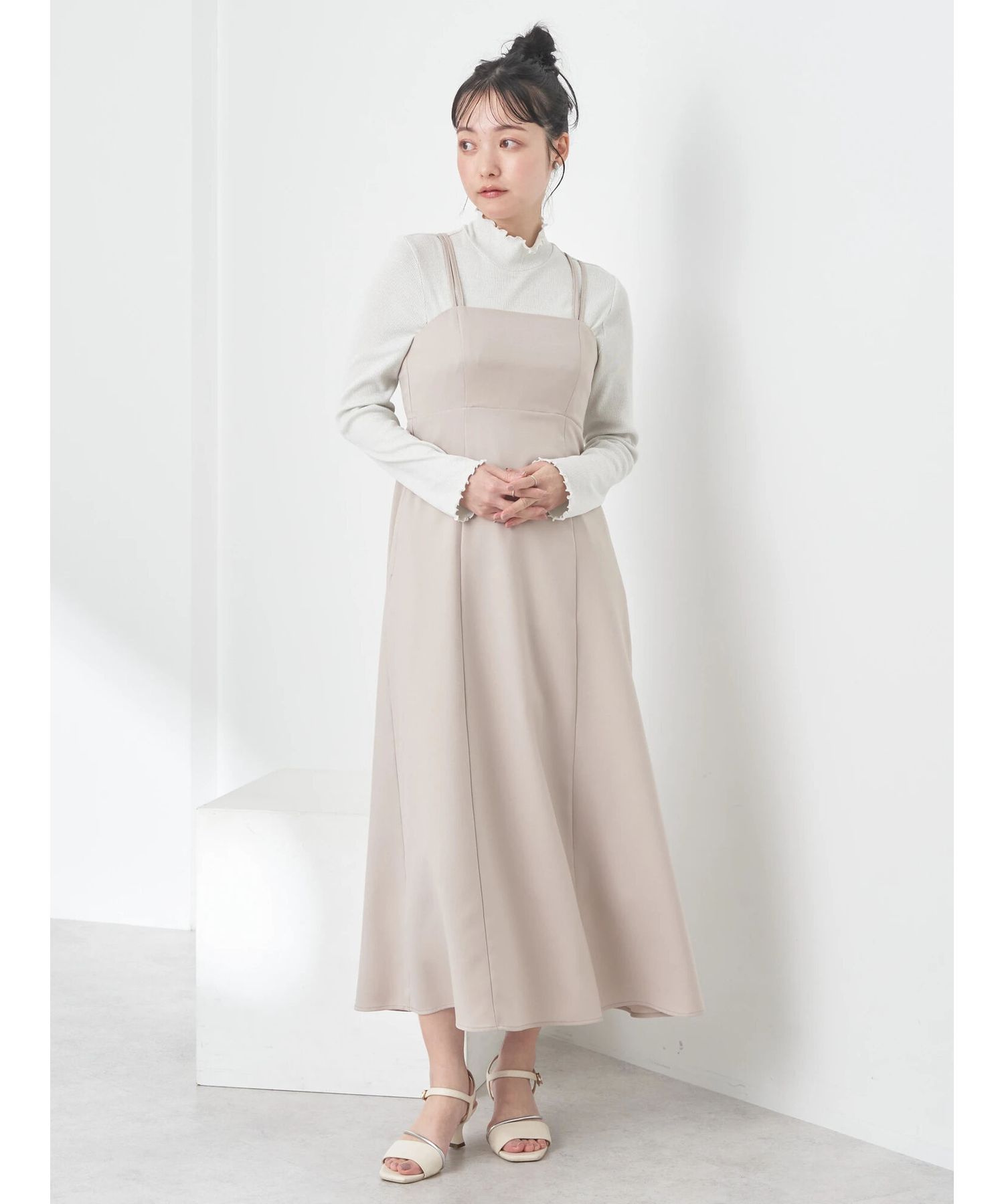 ダブルストラップキャミワンピース/earth music&ecology（アース