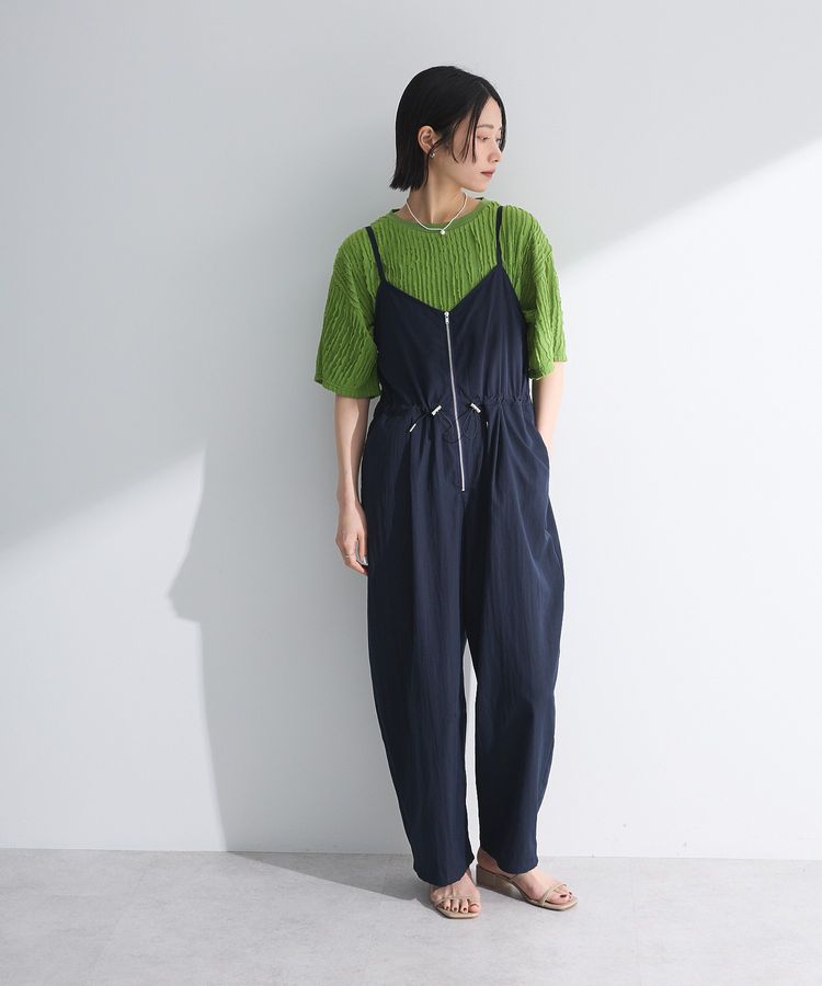 ZIP付きドロストコクーンサロペット/Green Parks（グリーン パークス