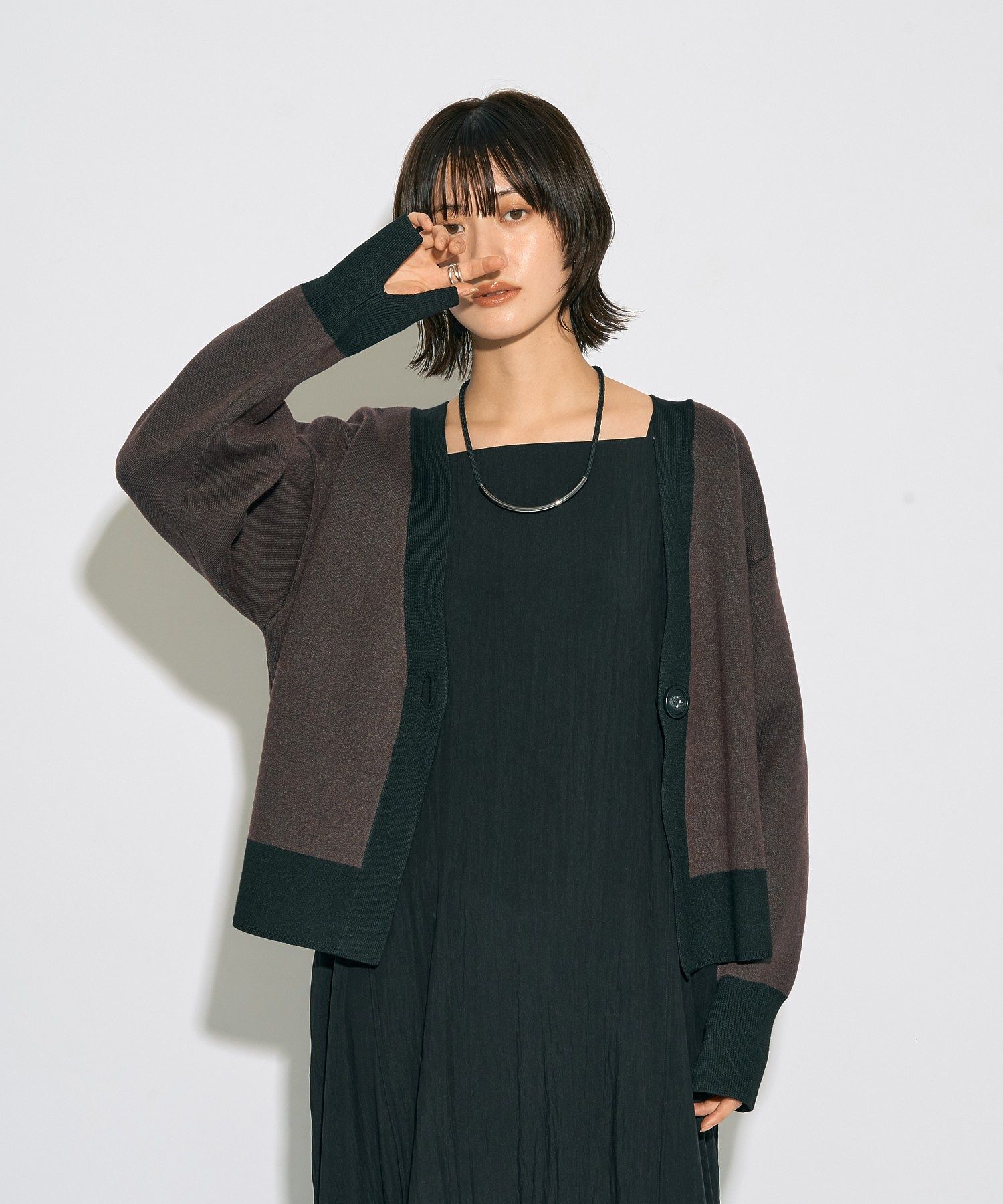 archive】リバーシブルカーディガン/YECCA VECCA（イェッカ ヴェッカ