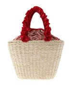 チェリーメイズフリルハンドルカゴバッグ/Maison de FLEUR（メゾン ド