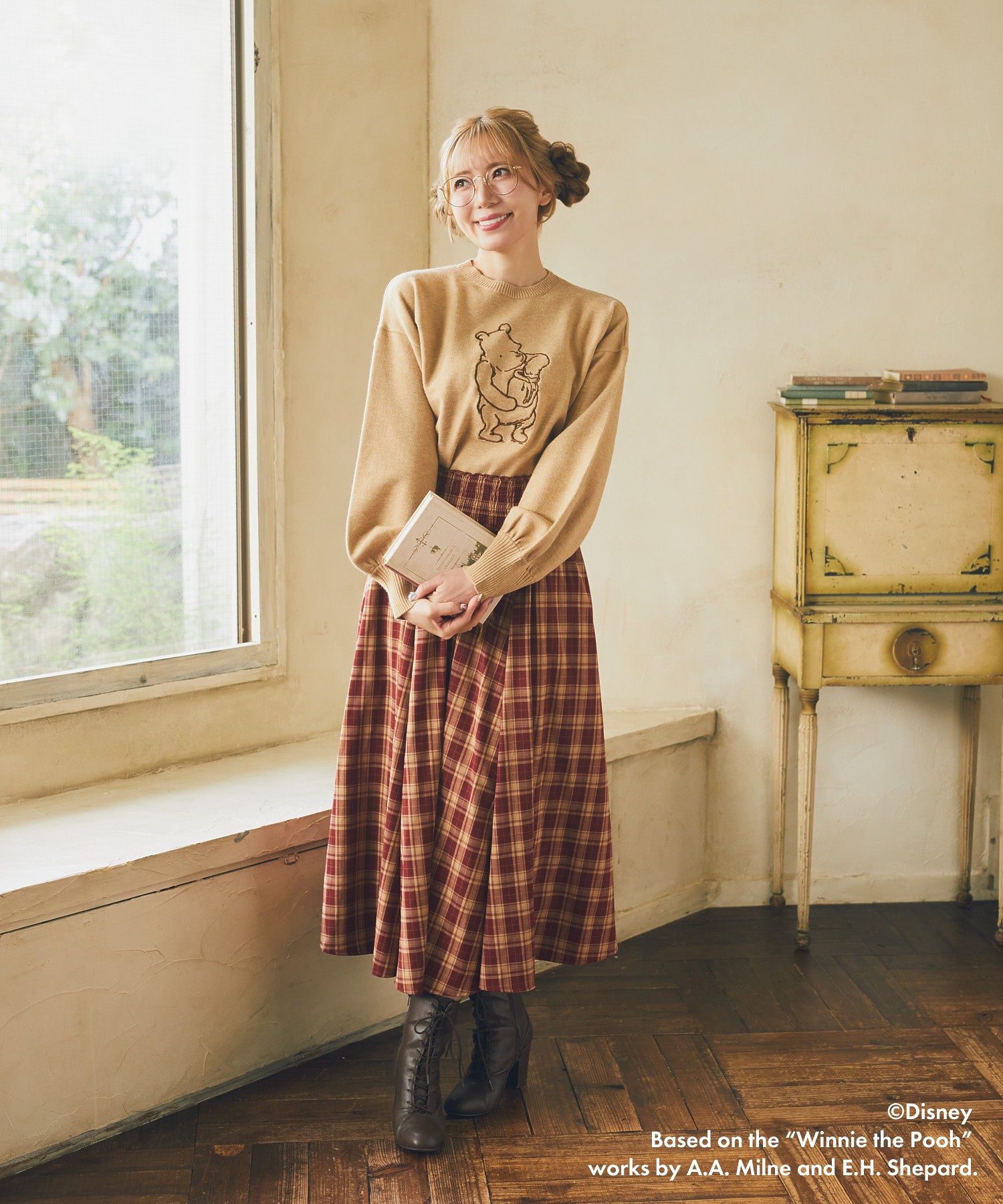 Classic Pooh / 刺繍ニットプルオーバー/Areeam（アリーム）のニット