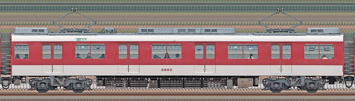近鉄2800系モ2860の側面写真｜RailFile.jp｜鉄道車両サイドビューの図鑑