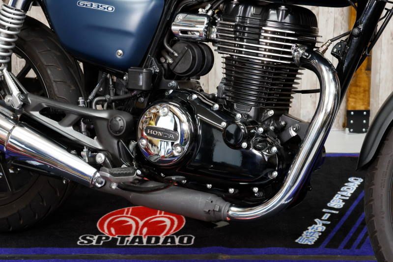 GB350をもっと「気持ちイー！」に。SP忠男製POWERBOXパイプのインプレ