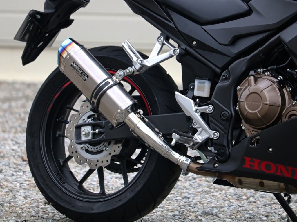 Webike | WR'S ダブルアールズ SS-OVAL スリップオンマフラー 400X