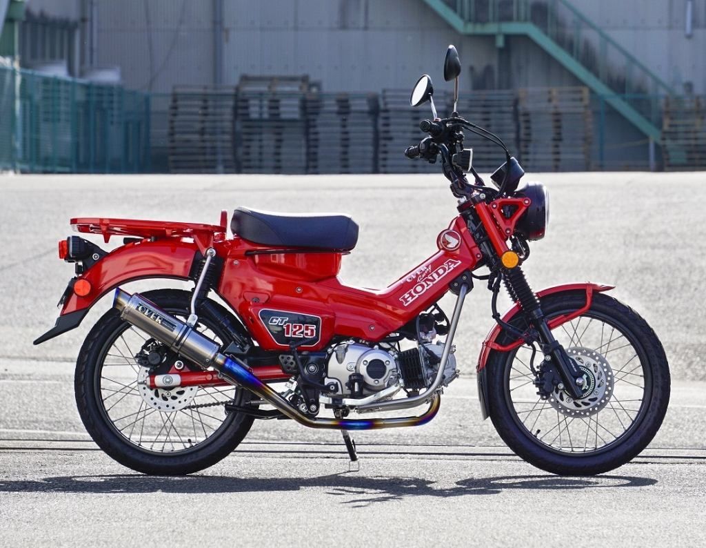 ハンターカブ JA55 オーヴァーレーシング チタンダウンマフラー OVER