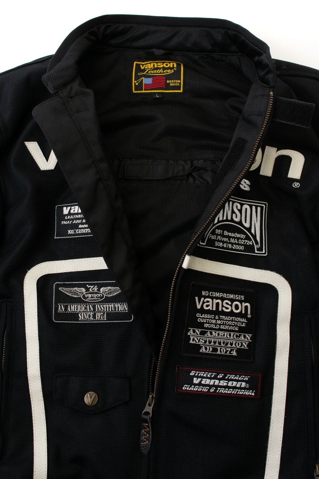 Webike | VANSON バンソン メッシュライダースジャケット(VS25105S