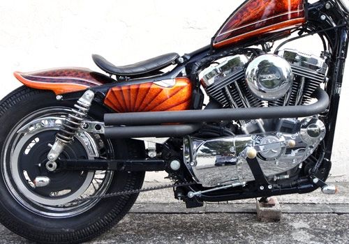 ハーレー スポーツスター ファブパイプマフラー 45mmφ イージー