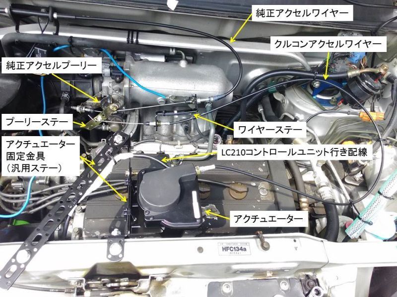 ステップワゴンRF1前期へオートクルーズ取付け リニアクルーズ（Linear