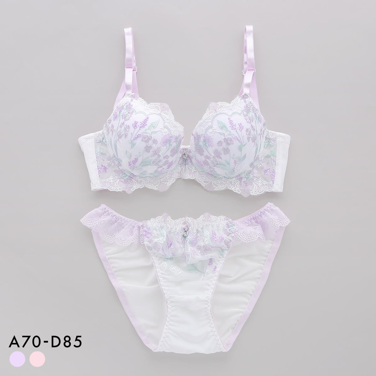 サンエイ 脇高 ガーリーフラワーブーケ ブラセット ABCD 脇肉 はみ肉