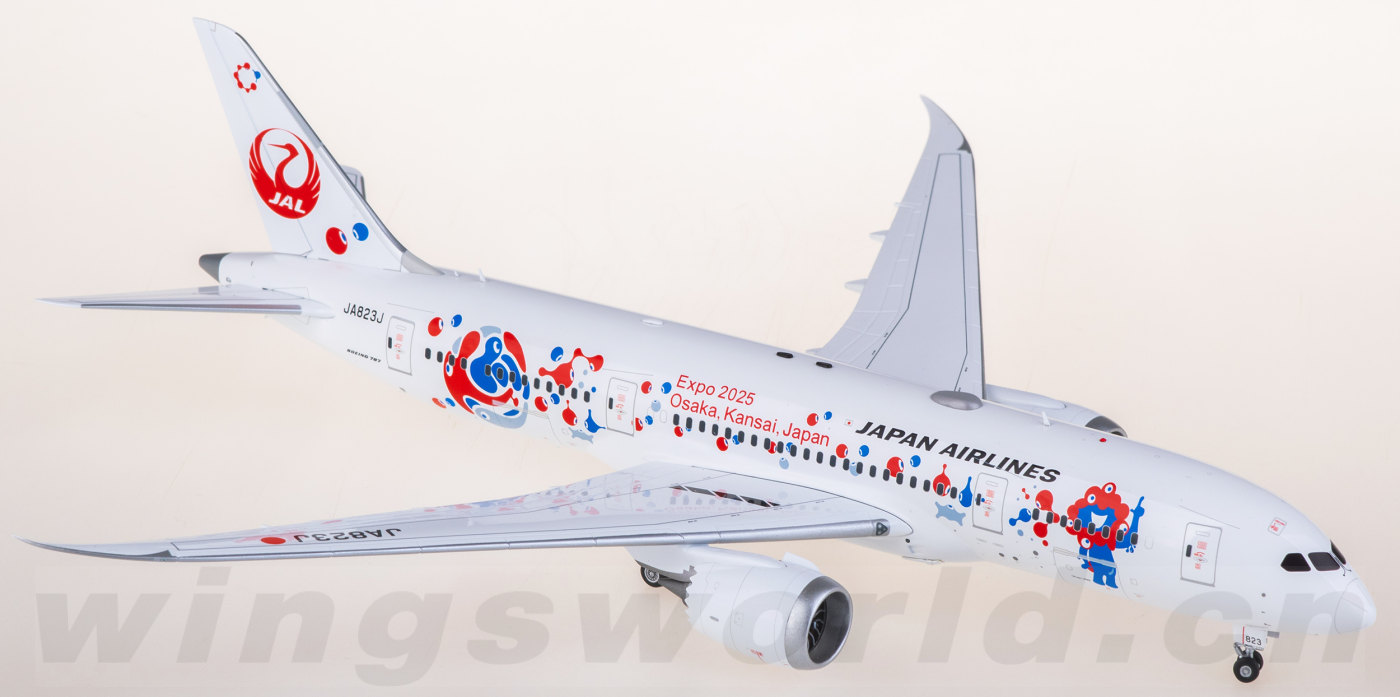 L2098 Japan Airlines Boeing 787-8 JA823J SQ Wings 1:200 -飞机模型世界