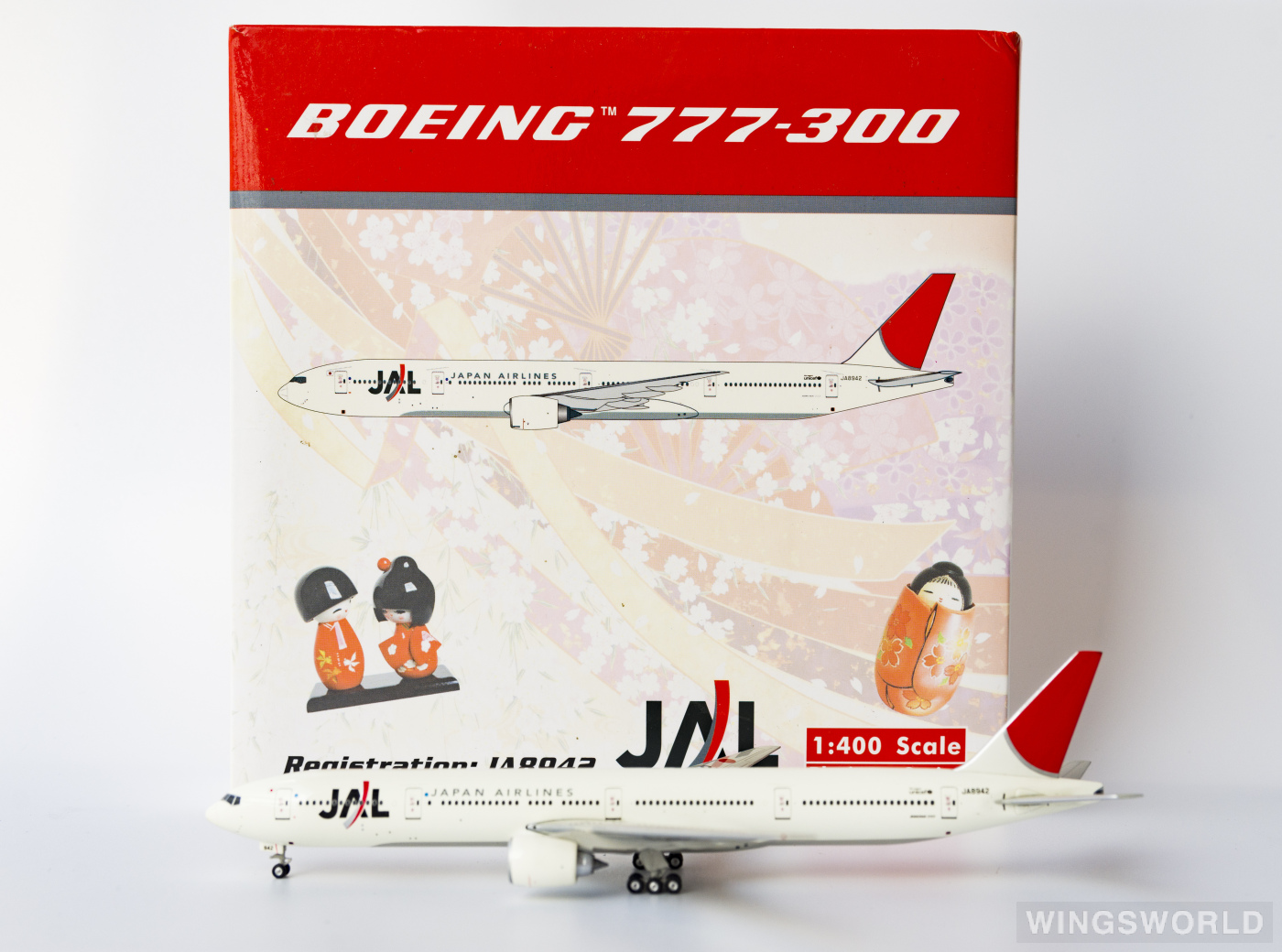 Phoenix 1:400 Boeing 777-300 Japan Airlines 日本航空PH10573 JA8942