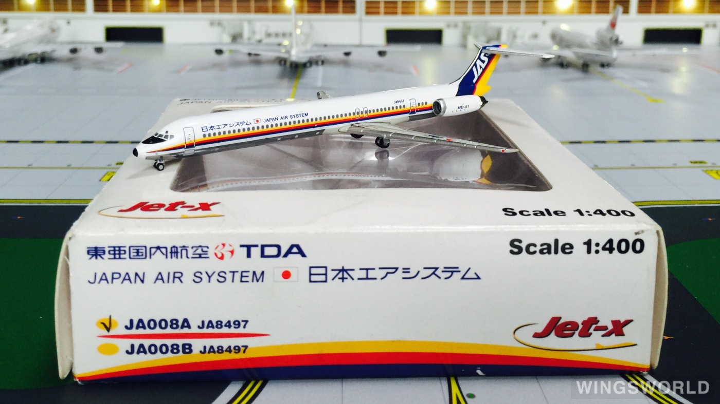 Jet-X 1:400 McDonnell Douglas MD-81 JAS 日本佳速航空JXJA008A
