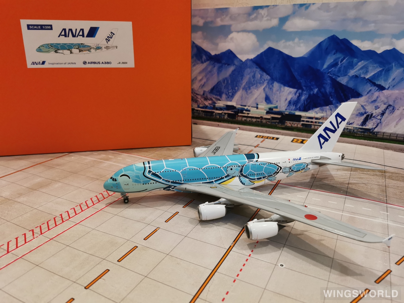 クリスマス値下げ中／a380／フライングホヌ グリーン A380 ANA全日空