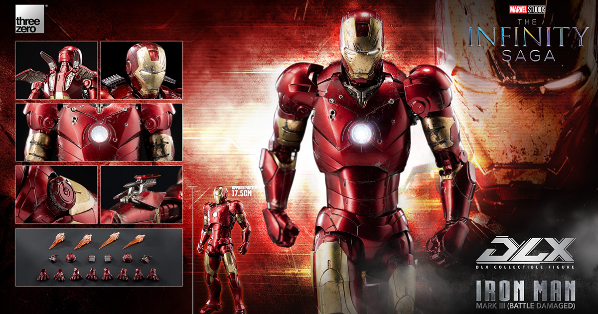 threezero MARVEL「アイアンマン・マーク3 (バトルダメージ版