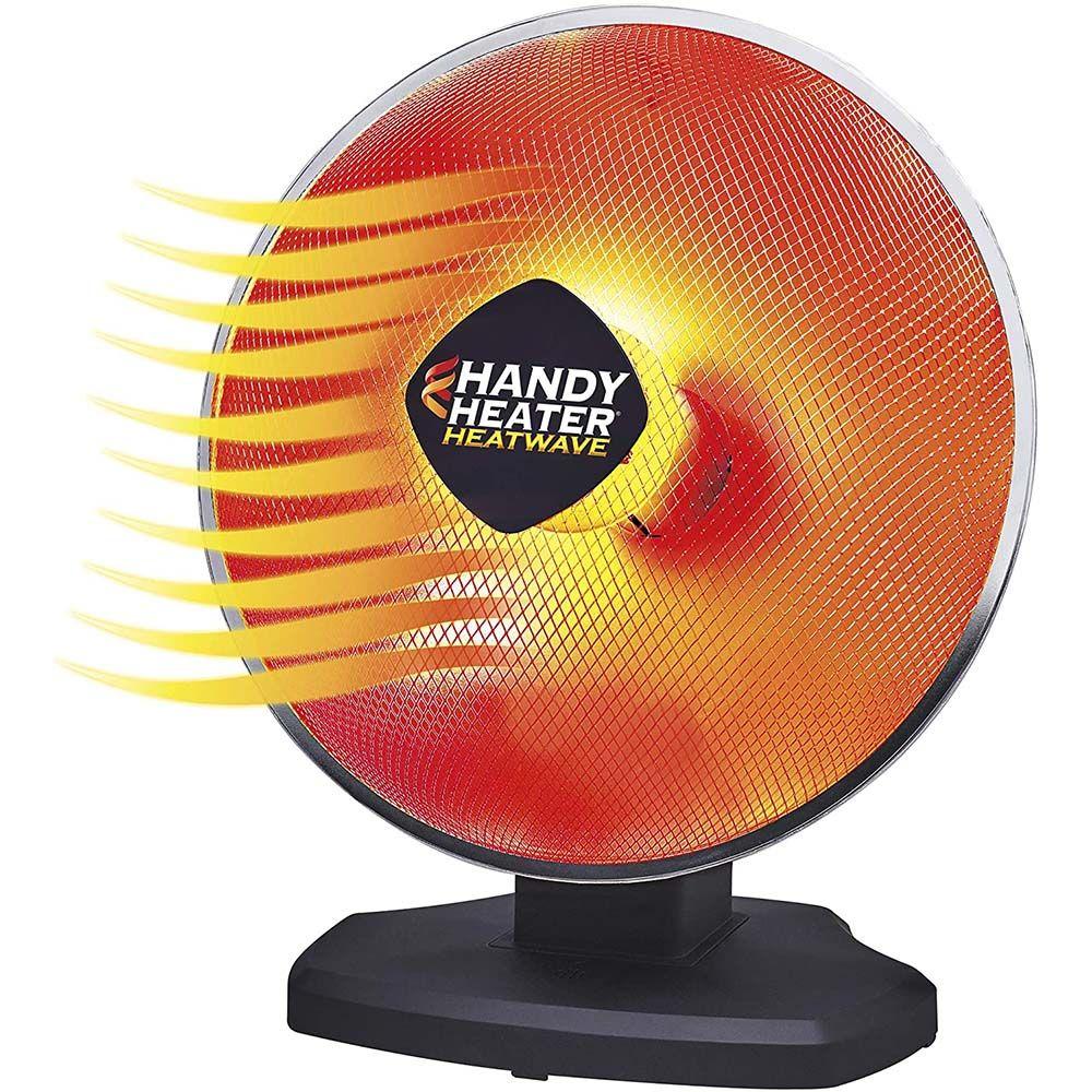 Ontel Handy Heater Heatwave Parabolic Space Heater with Ceramic