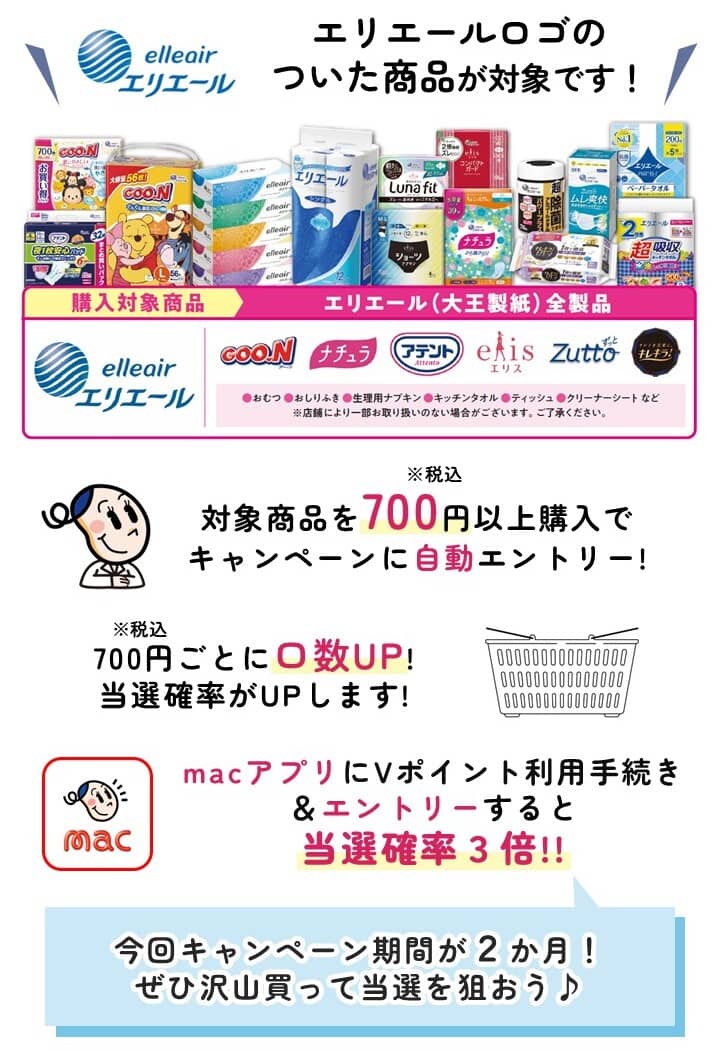 エリエール商品まとめ買いキャンペーン｜Vポイントサイト