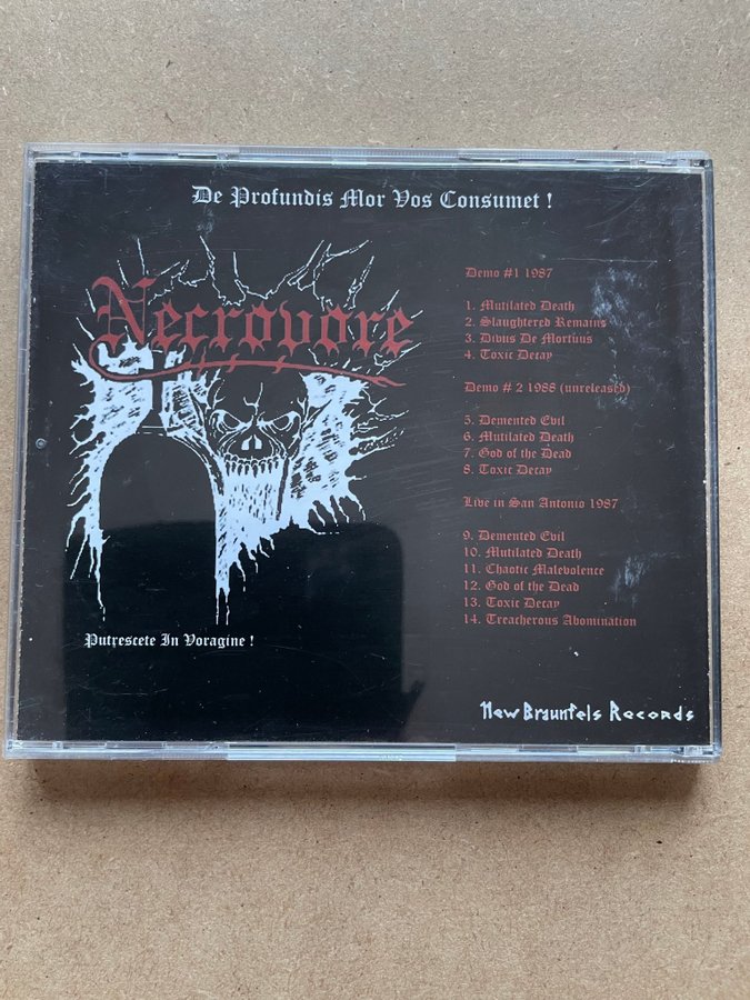 NECROVORE Unreleased evil CD | Köp på Tradera (718444721)